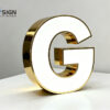 Face-lit led letter sign,stainless steel trim weatherproof light letter