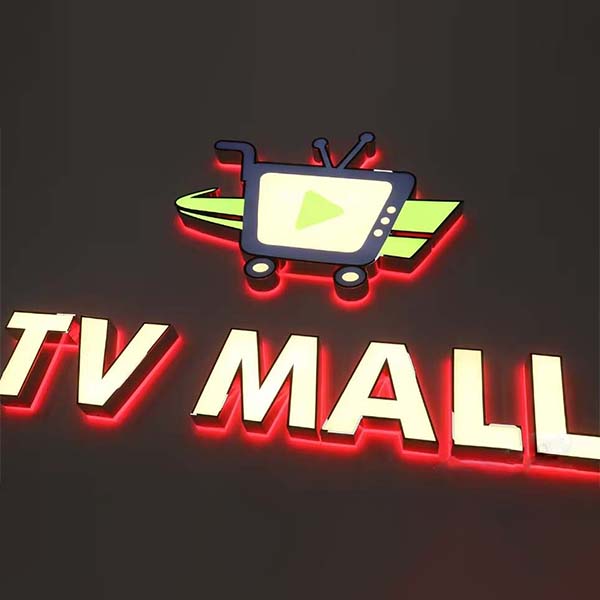 Custom 3d logo light for signs for business and brand displays