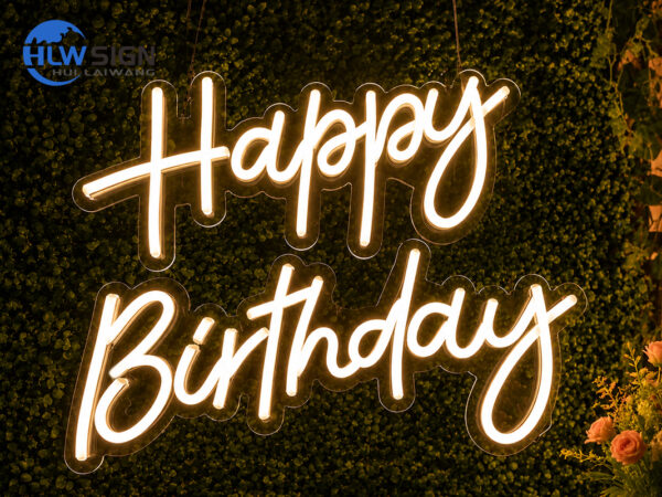 Custom acrylic neon sign for party event decor
