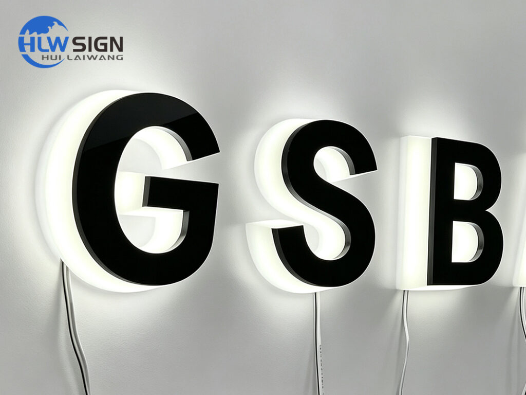 fully customized acrylic illuminated sign