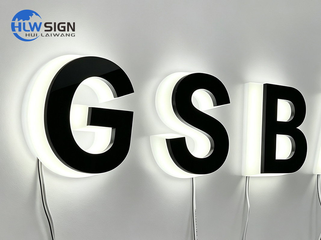 fully customized acrylic illuminated sign