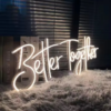 Customized light letter signage with bright LED illumination for business decoration