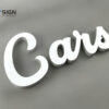 White color face-lit channel letters