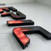 Dynamic effect blackboard 100+ color changing modes rgb letters