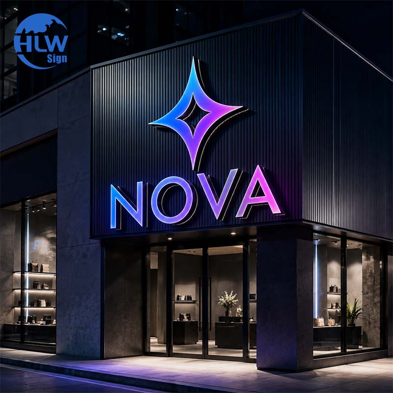 Colorful Illuminated Custom Sign