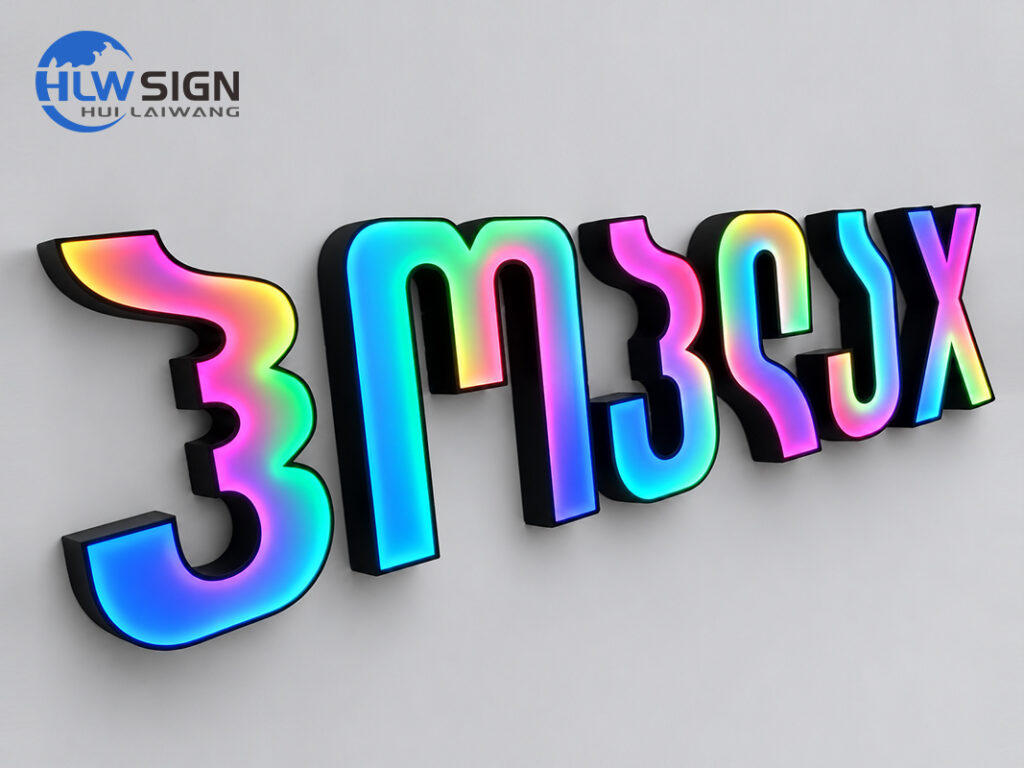 Dynamic effect whiteboard 100+ color changing modes rgb letters