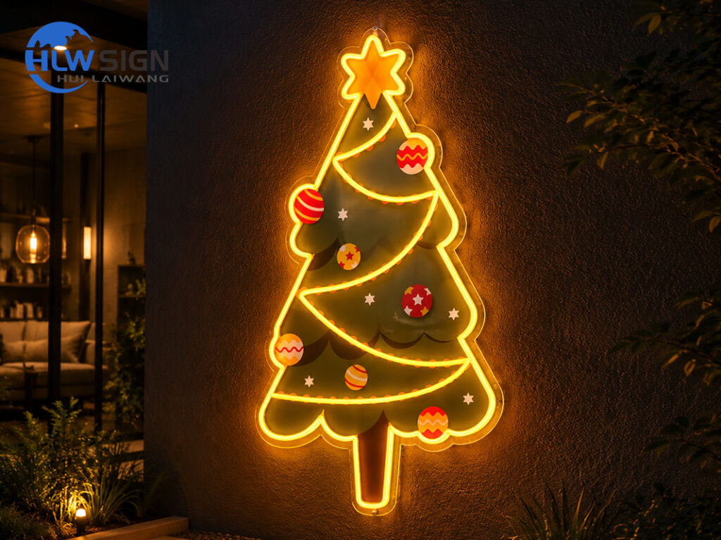 Christmas decorations outdoor neon signs