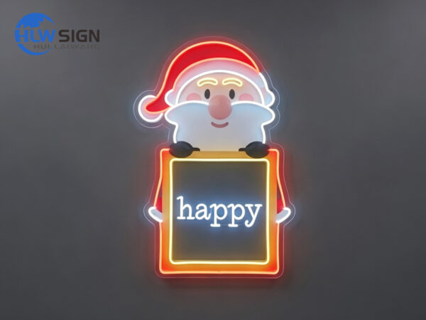 Christmas neon sign for holiday decor