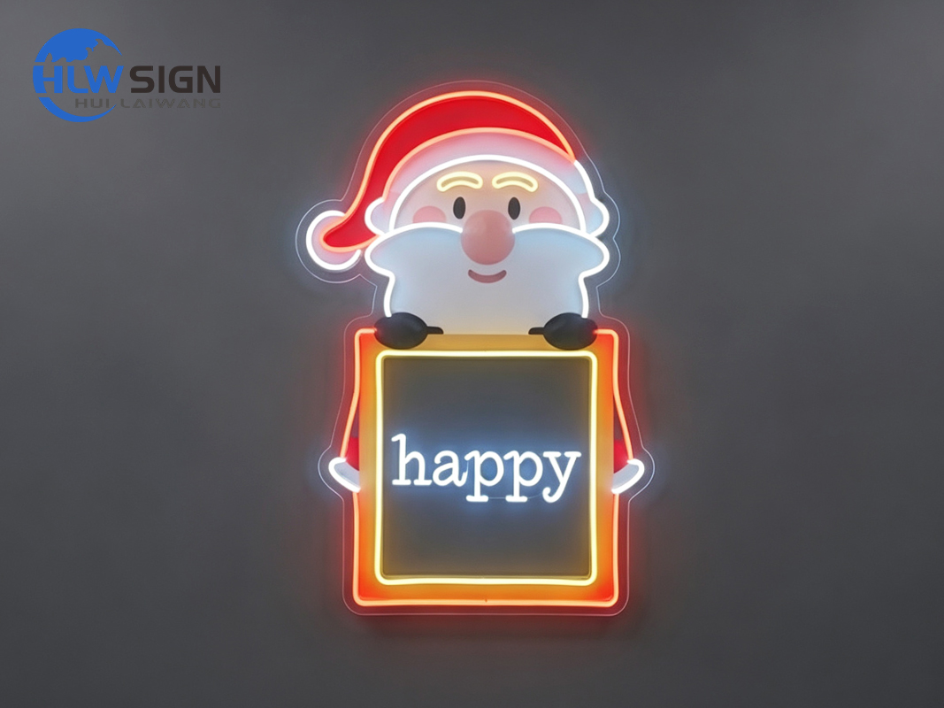Christmas neon sign for holiday decor