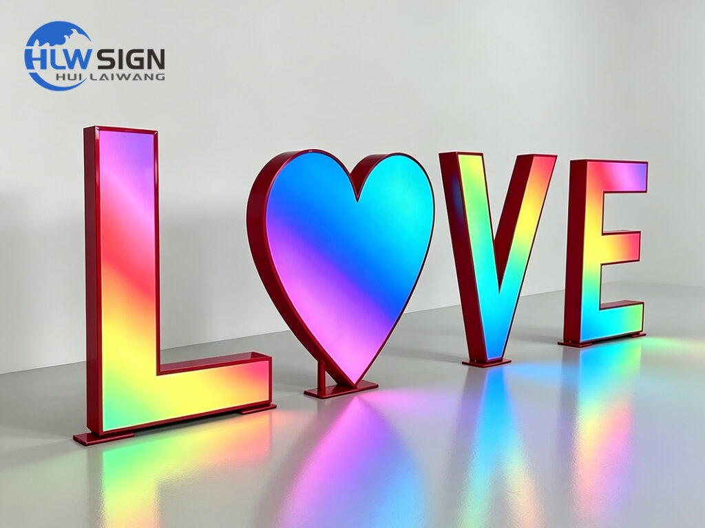 glow letters for party