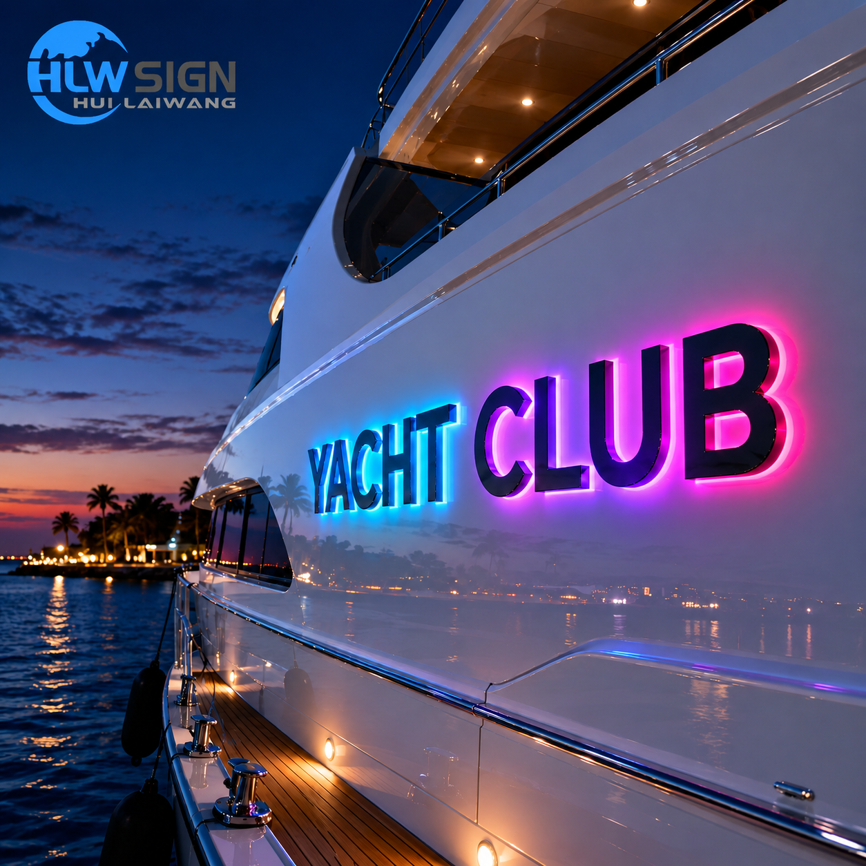 316 stainless steel coastal signage