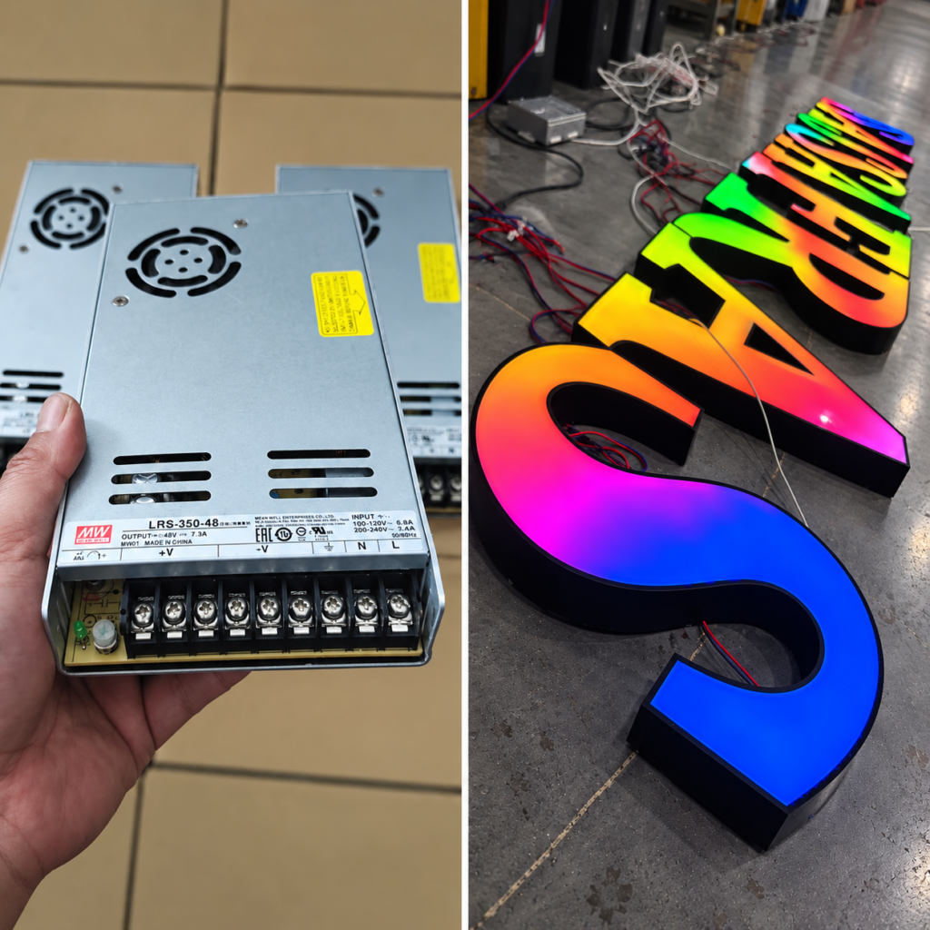 channel letter power supply
