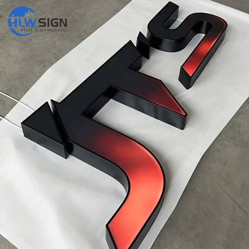 black board acrylic rgb led letters dynamic effect led signs for business 