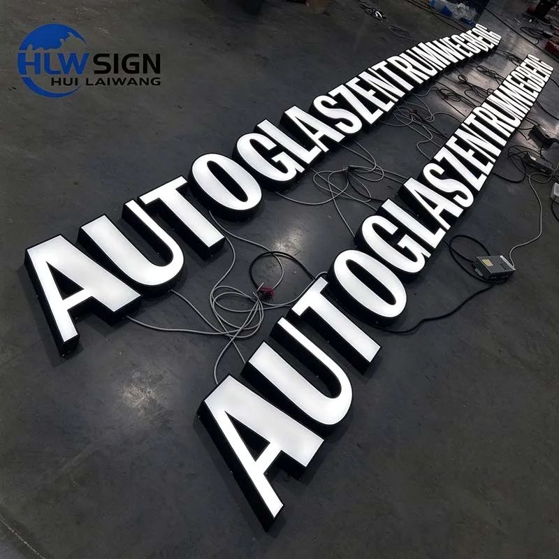 Weather resistant IP65 front lit led channel letters for outdoor